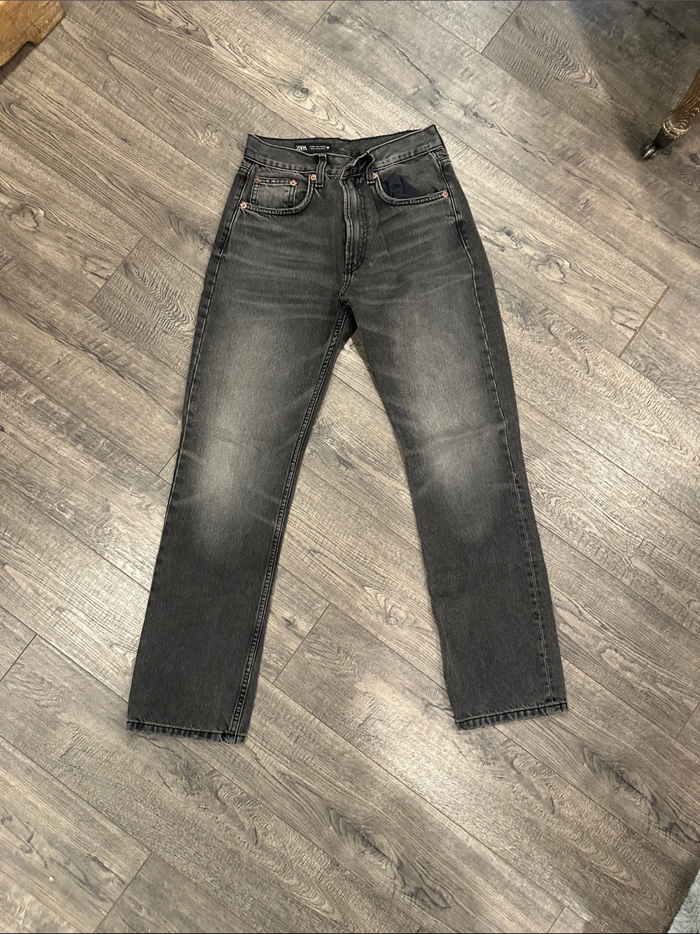 Zara high rise boyfriend jeans